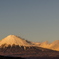 年末の富士山の夕焼け