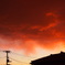 雪のあとの夕焼け