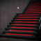 red stairs