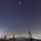 starry sky in winter