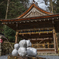 貴船神社と親子雪だるま