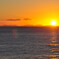 離島と夕日