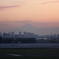 羽田空港から富士山を望む