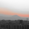 夕焼けと富士
