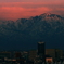 夕映えの剣岳