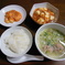 麻婆豆腐　エビチリ　肉団子のスープ