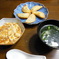 ポテサラ揚げギョウザ　麻婆豆腐