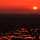 散居村の夕陽