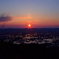 散居村の夕日