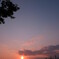 夕空と加太の海