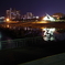 夜景、海岸