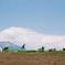 大山に見守られて