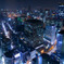 光り輝く大阪の夜