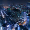 光り輝く大阪の夜