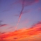 竜巻のような夕焼け