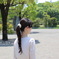 友人と神社にて