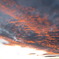 朝日に輝く雲