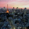 夕暮れの東京タワー