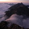北穂高岳山頂から槍ヶ岳を望む