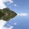 空中に浮かぶ弥山（石鎚）