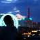夜景のシルエット