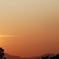 もいわ山からの夕日
