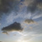 屋上からの夕陽