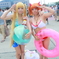 フェイト・テッサロッサ＆高町なのは　水着ver