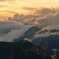 山の夕焼け