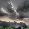 南佐古田の風景（夏の夕暮れ）