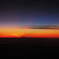 上空の夕日