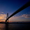 新湊大橋の夕景