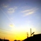 京浜工業地帯の夕暮れ。