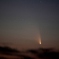 夕闇に沈むパンスターズ彗星