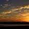 印旛沼・夕景　- 筋雲の輝き -