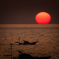 夕陽との並走