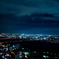 スカイビルからの夜景と飛行機