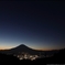 乙女峠より望むマジックアワーの富士山