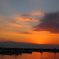 保田漁港の夕暮れ