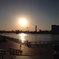 豊洲公園　夕陽