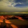 夜の浜辺