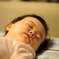 起こさないで・・・。