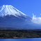 本栖湖で撮影した富士山