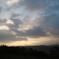 雲と朝日