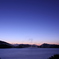 檜原湖の夜明け