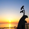 美浜に夕日４