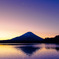 精進湖からの富士山　精進湖ばかりですいません！