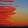 夕陽色の雲