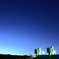 水門と星空。