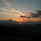 12月15日、最初ヶ峰からの夕陽。